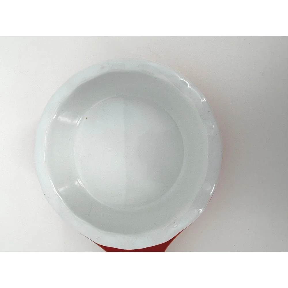Modern Gourmet Foods Red Stoneware Mini Pie Baking Dish 5 inch Diameter